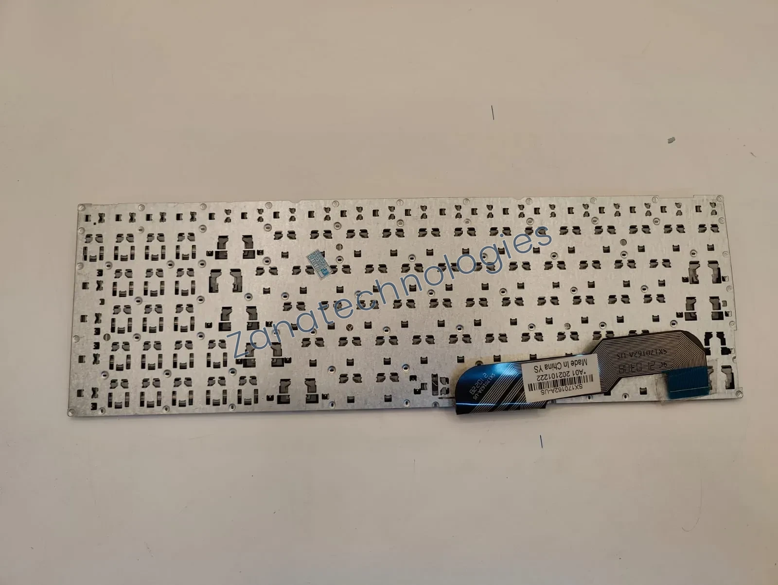 Angled view of the replacement non-backlit keyboard for Asus X540/X540L/X540LA/X540LJ/X540S series