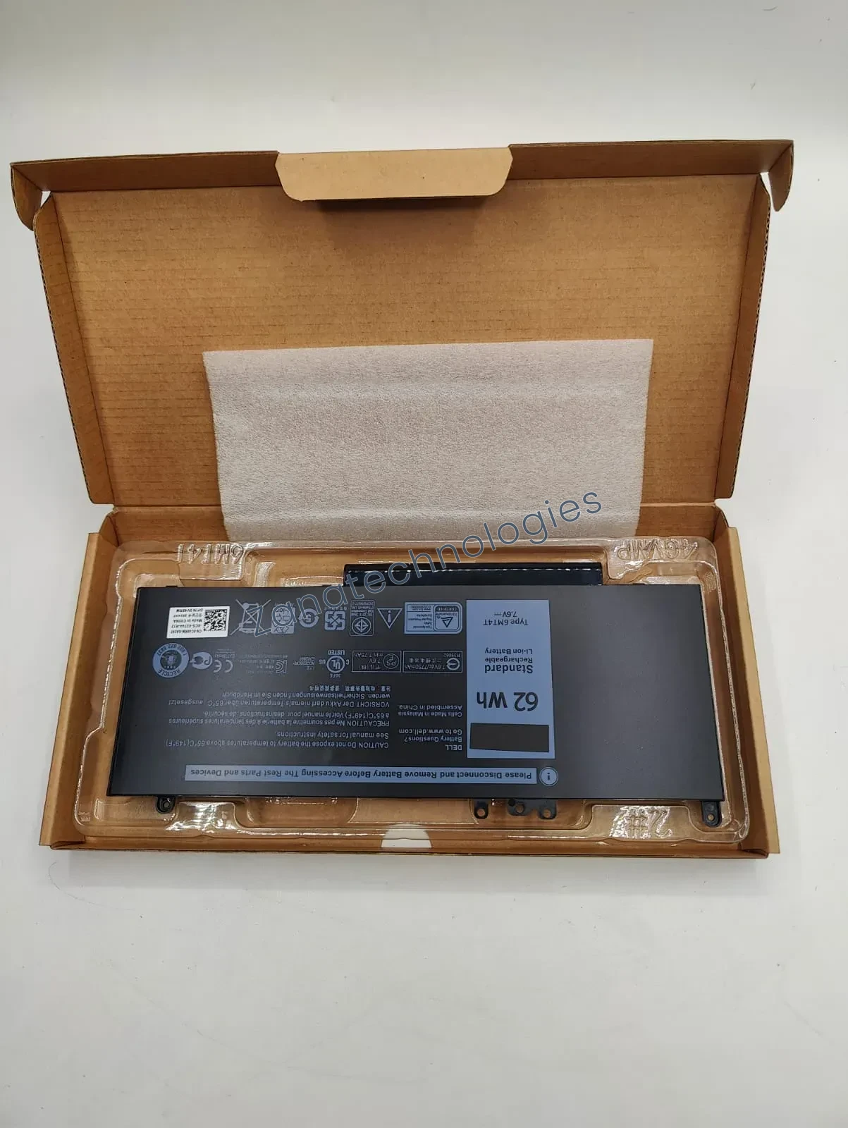 Replacement battery — Dell 6MT4T Battery