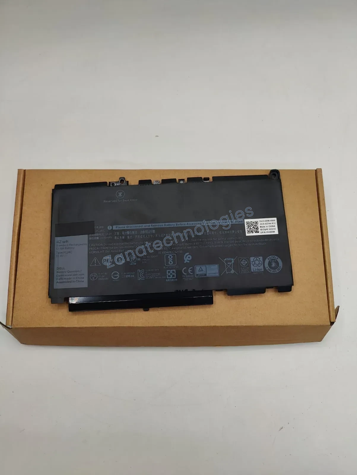 Replacement battery — Dell 7CJRC Battery