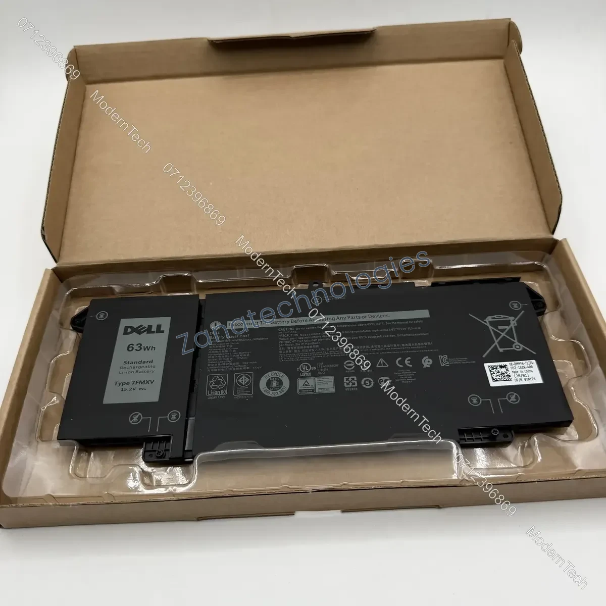 Dell Y9N00 Battery — front view