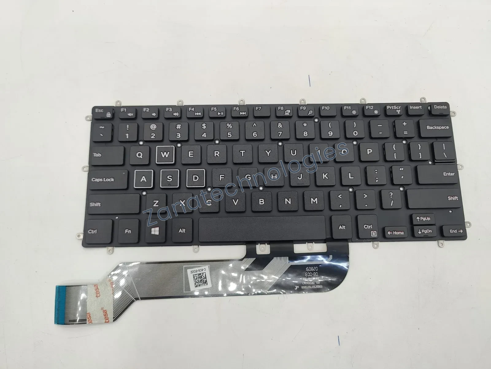 Replacement non-backlit keyboard for Dell Inspiron 13 5368/5378/5578/5370/5379/5369/5579/7370/7373/7375/7368/7378