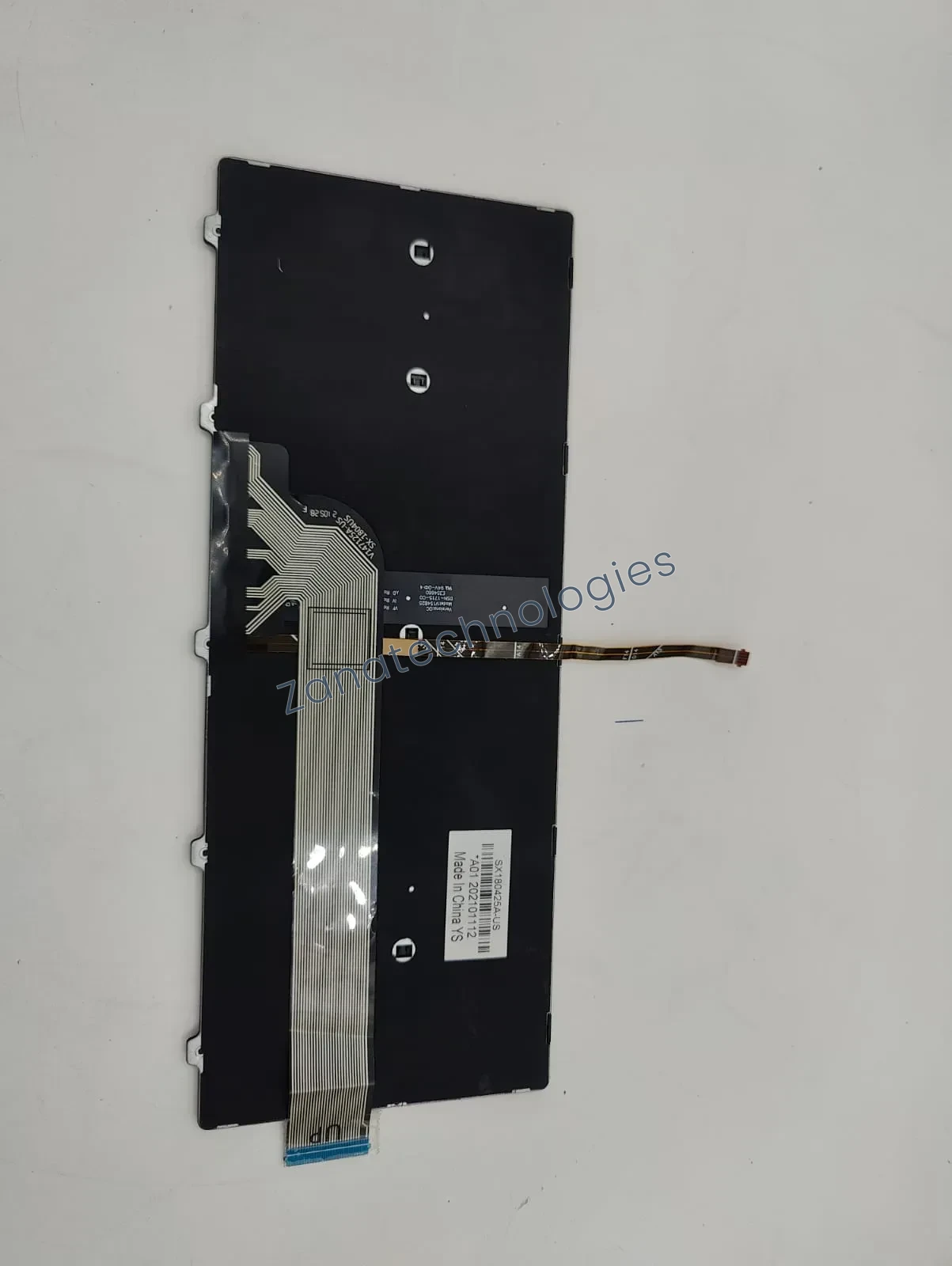 Angled view of the replacement non-backlit keyboard for Dell Inspiron 14-5000 Series