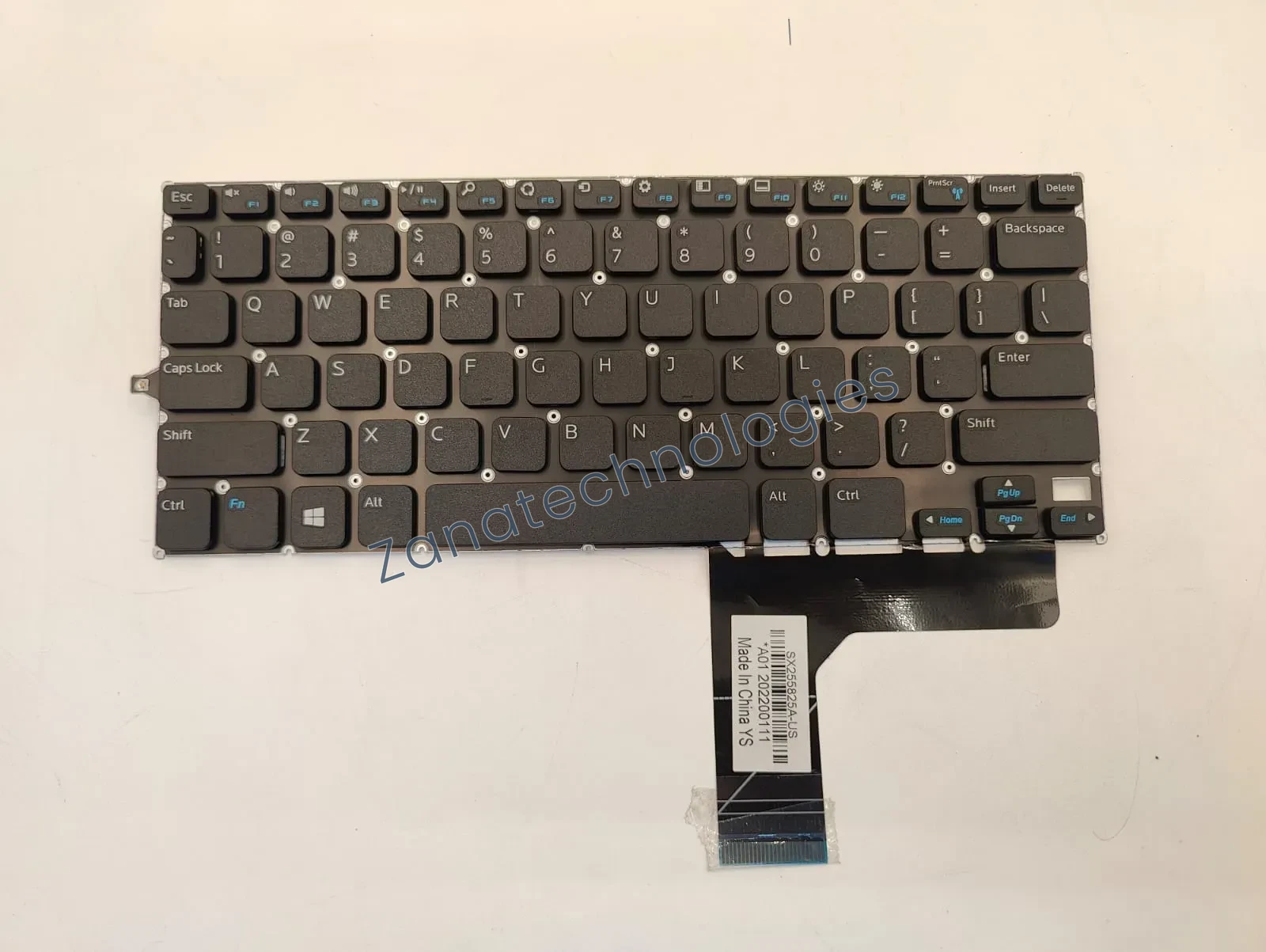 Replacement non-backlit keyboard for Dell Inspiron 11-3000 series