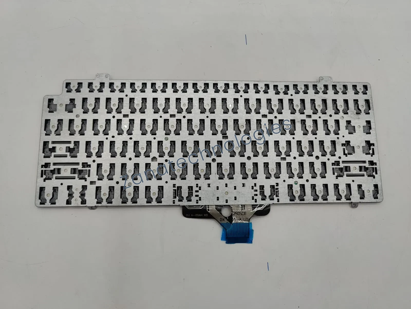 Angled view of the replacement non-backlit keyboard for Dell Latitude 7420/7430/7520/7530/5420/5421/5430/5431/5440