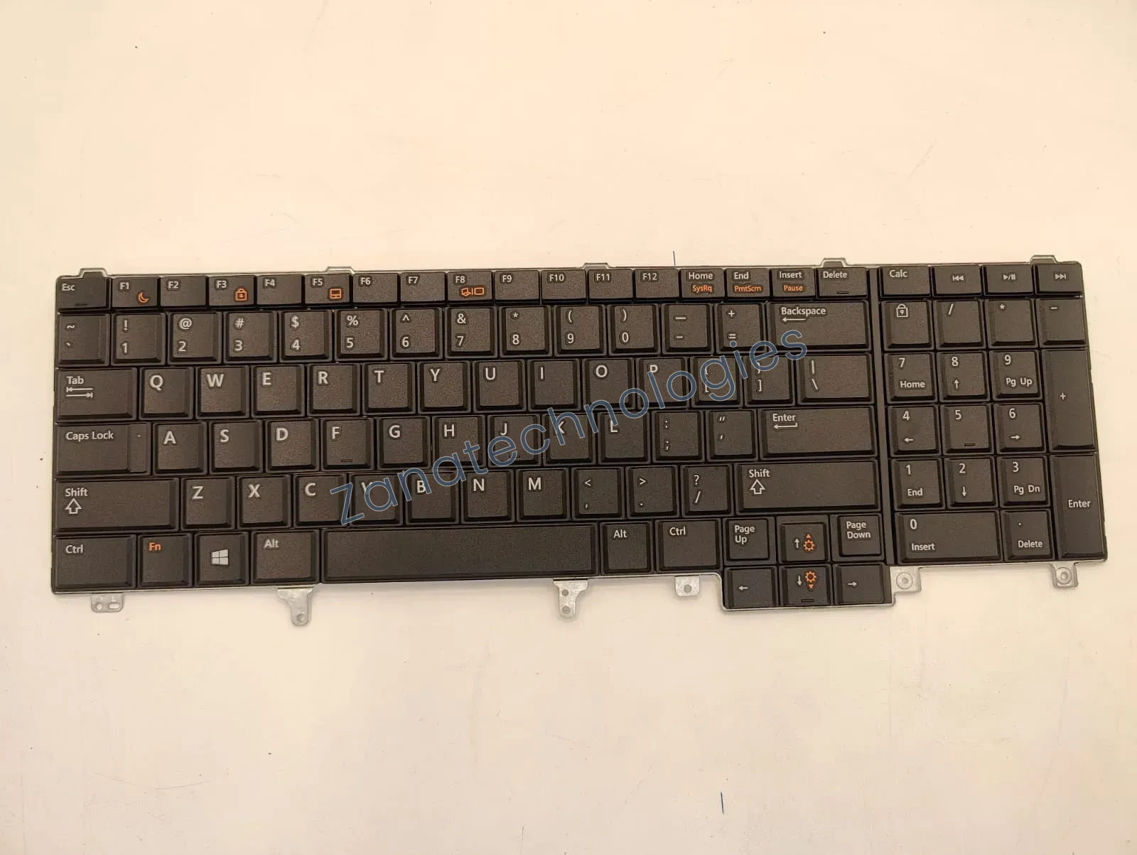 Replacement non-backlit keyboard for Dell Latitude E5520/E5520M/E5530/E6520/E6530