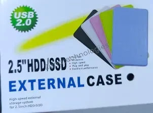 2.5 inch HDD/SSD external case with drive slot open