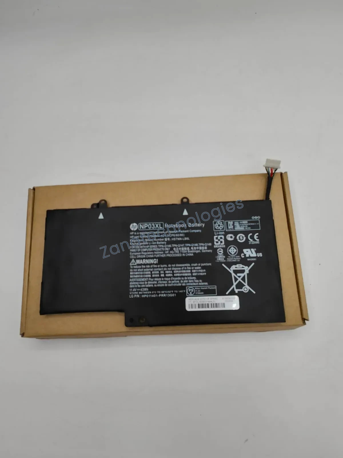 Replacement battery — HP NP03XL Battery