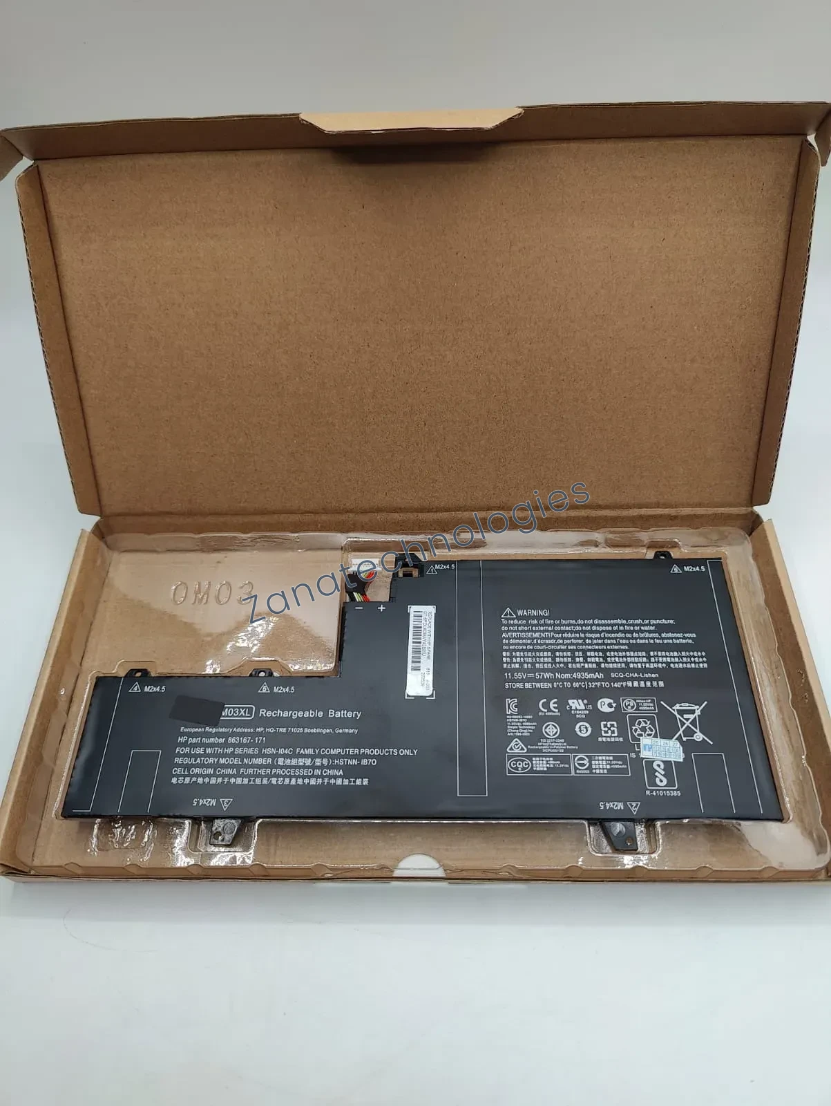 Replacement battery — HP OM03XL Battery (Original)