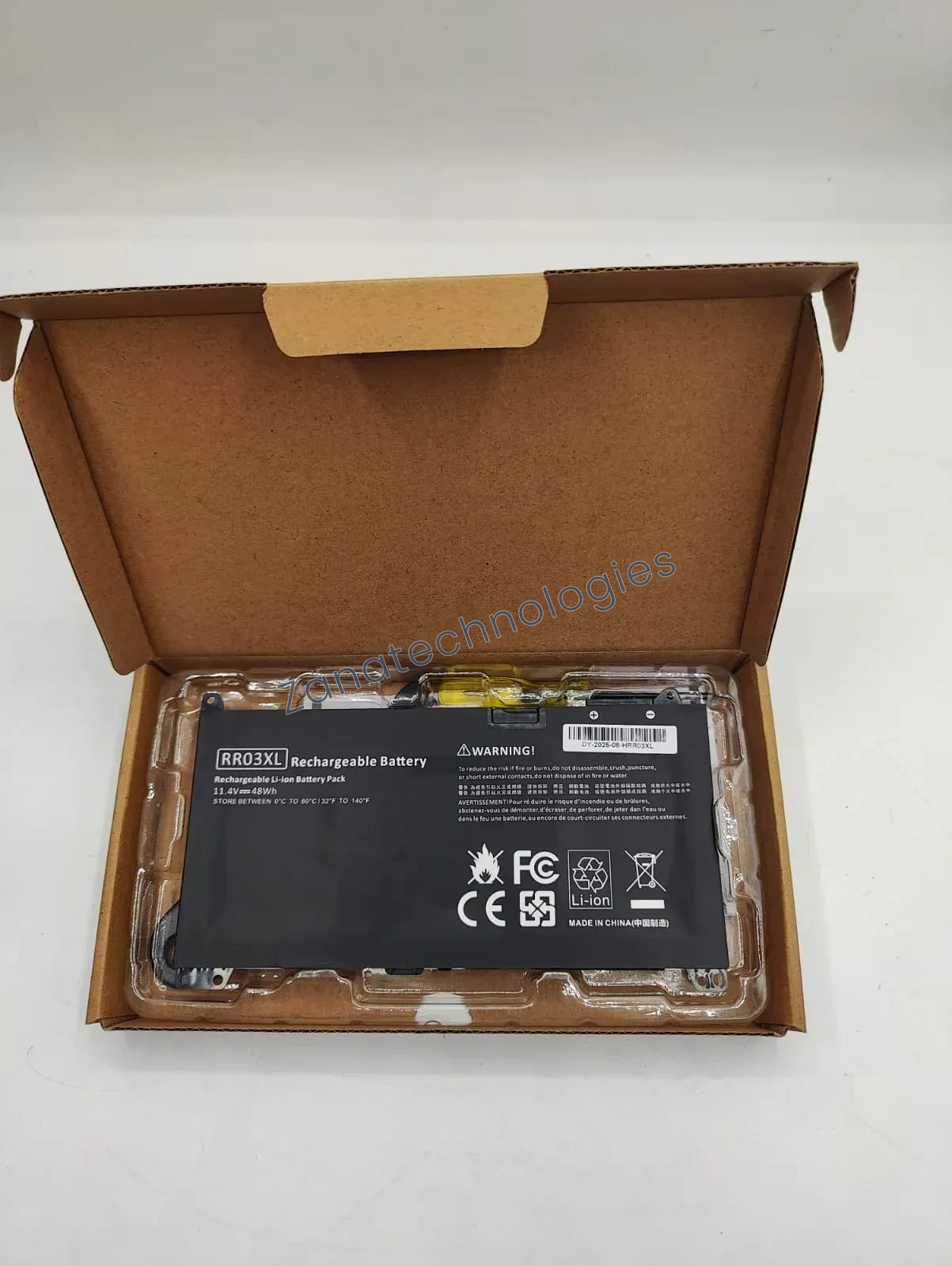 Replacement battery — HP RR03XL Battery (Compatible)
