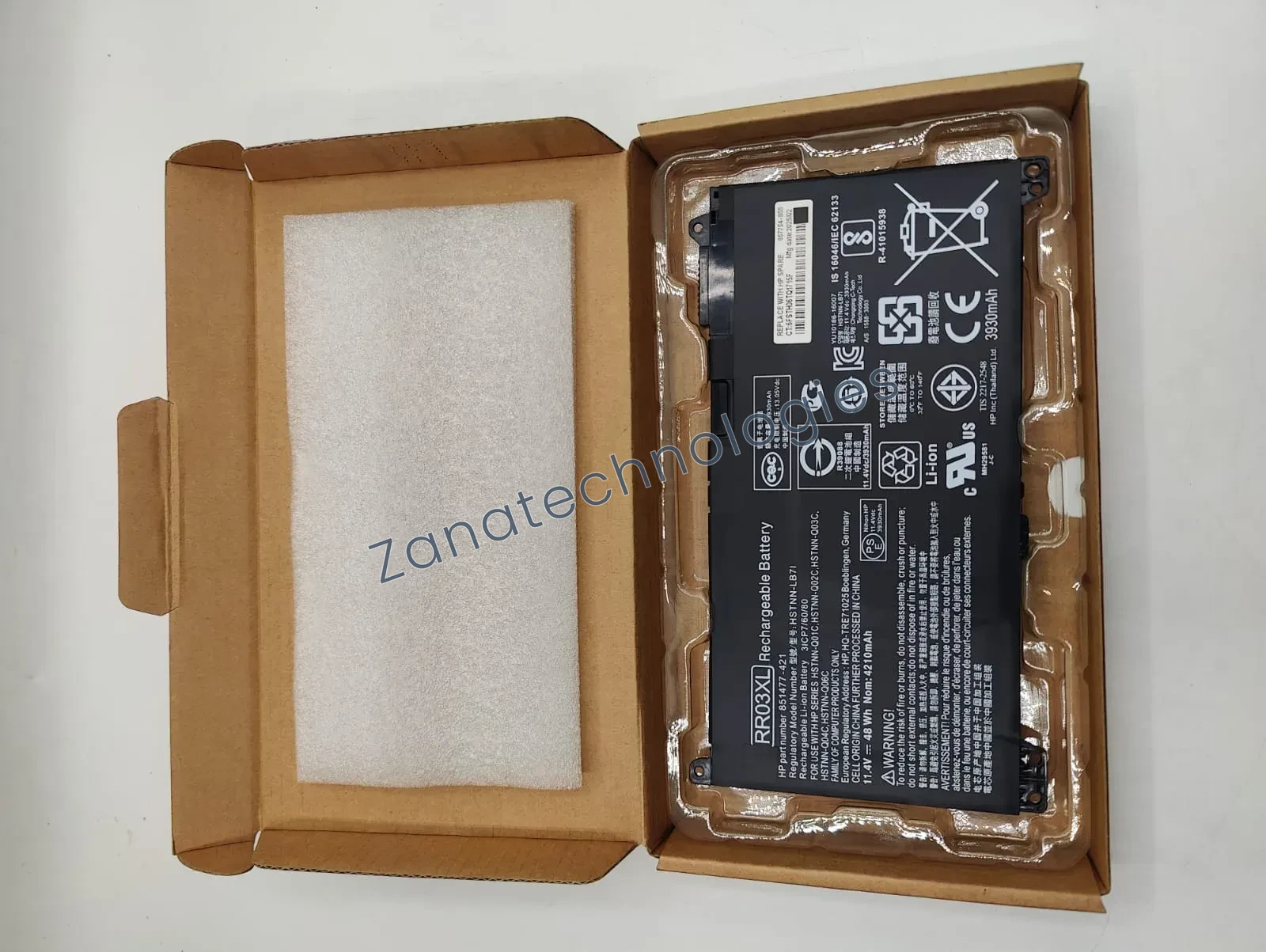 Replacement battery — HP RR03XL Battery (Original)