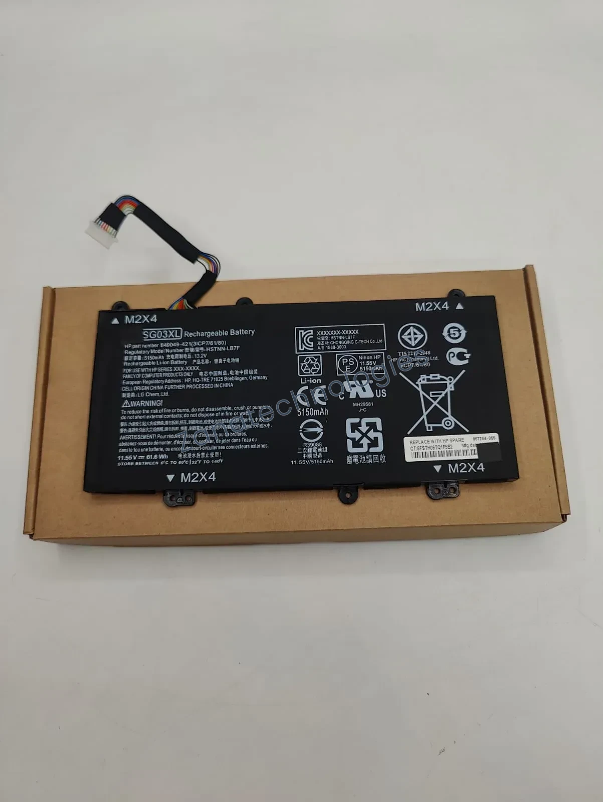 Replacement battery — HP SG03XL Battery