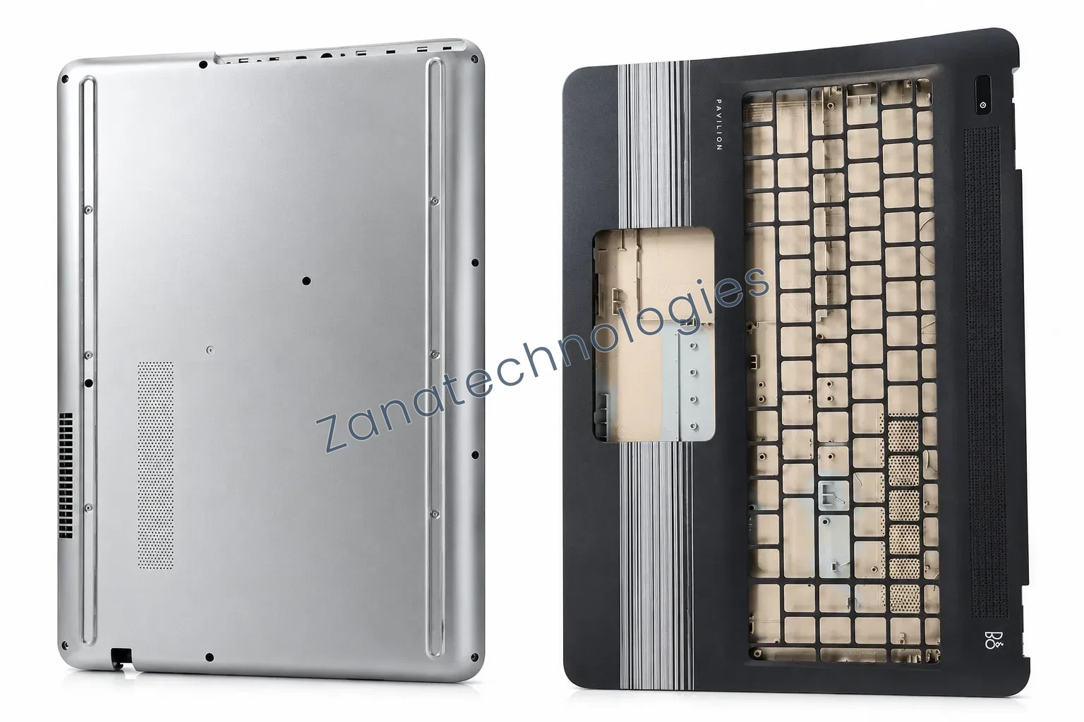 HP 15-AU LCD back cover and screen bezel, Part AB