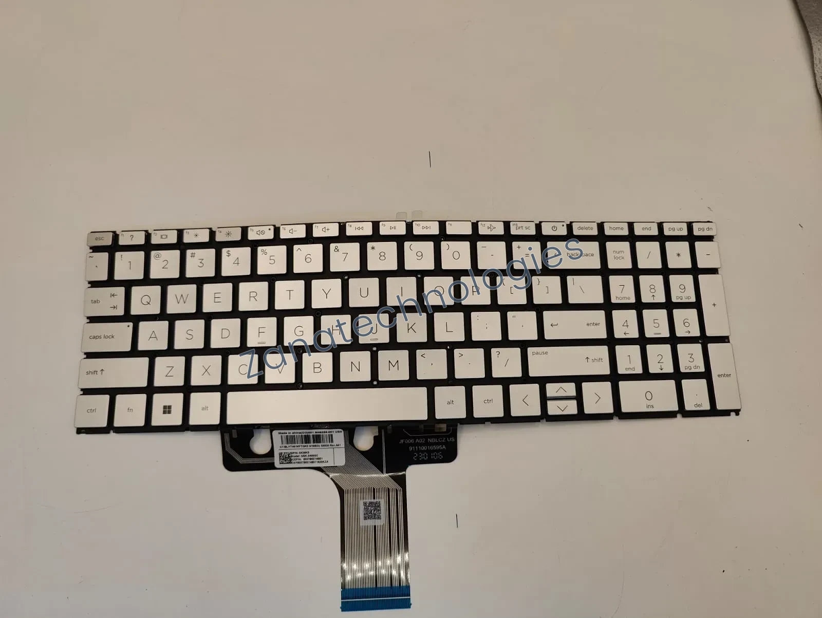 Replacement backlit keyboard for HP 250 G10/255 G10/255r G10