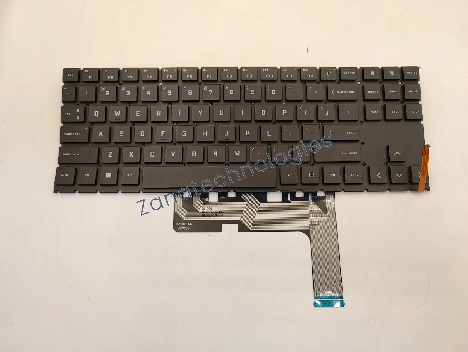 Replacement white backlit keyboard for HP Omen 15-en0010ca/15-en0023dx/15-en0036nr
