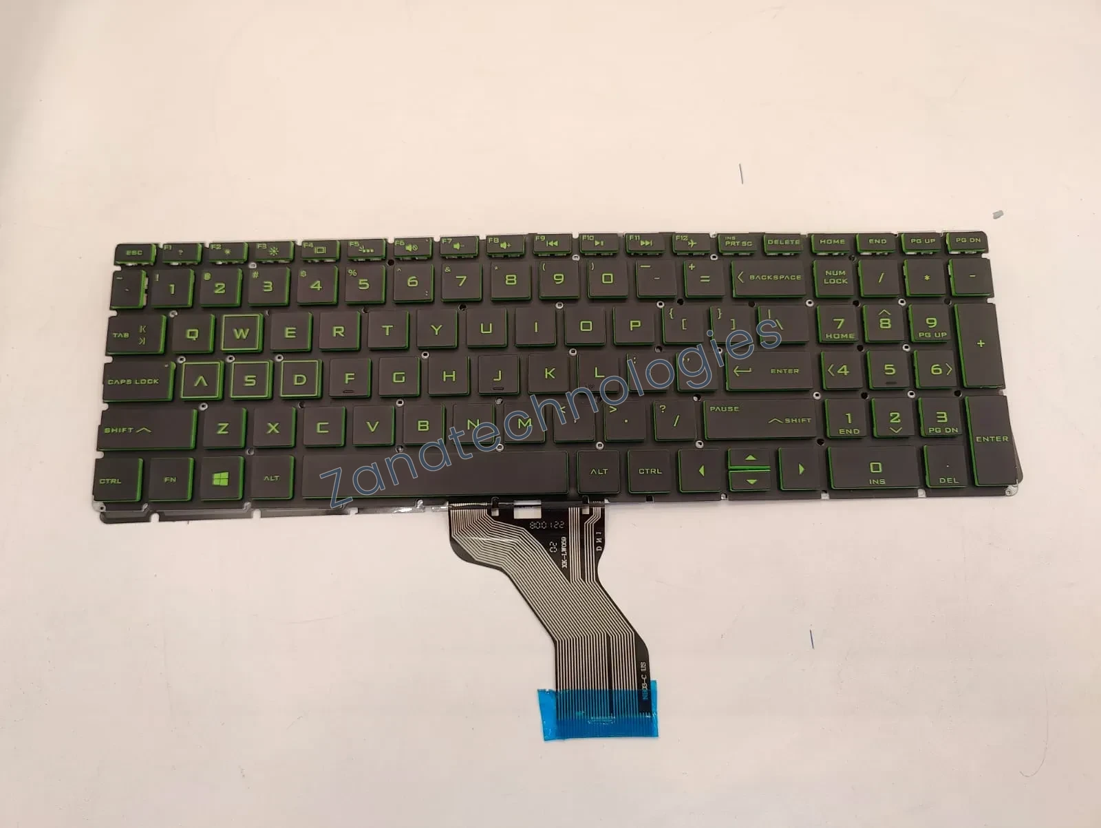 Replacement non-backlit keyboard for HP Pavilion Gaming 15-cx00