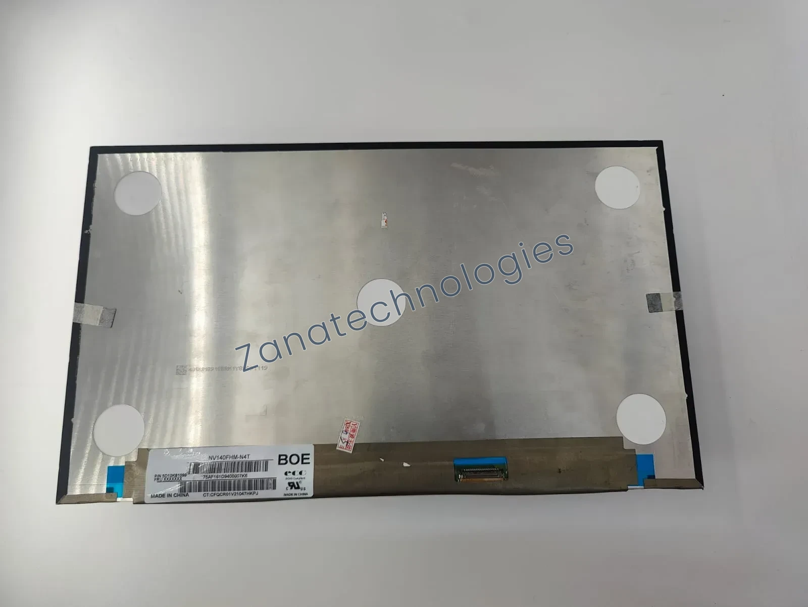 Angled view of the 12.5 inch short FHD non-touch laptop screen