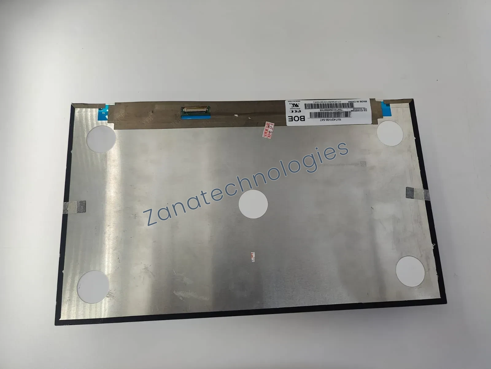 Angled view of the 13.3 inch folded FHD non-touch laptop screen