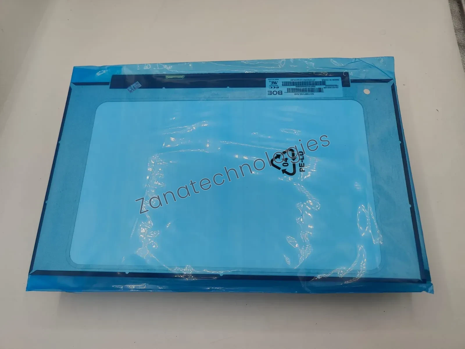 Angled view of the 15.6 inch short FHD non-touch laptop screen