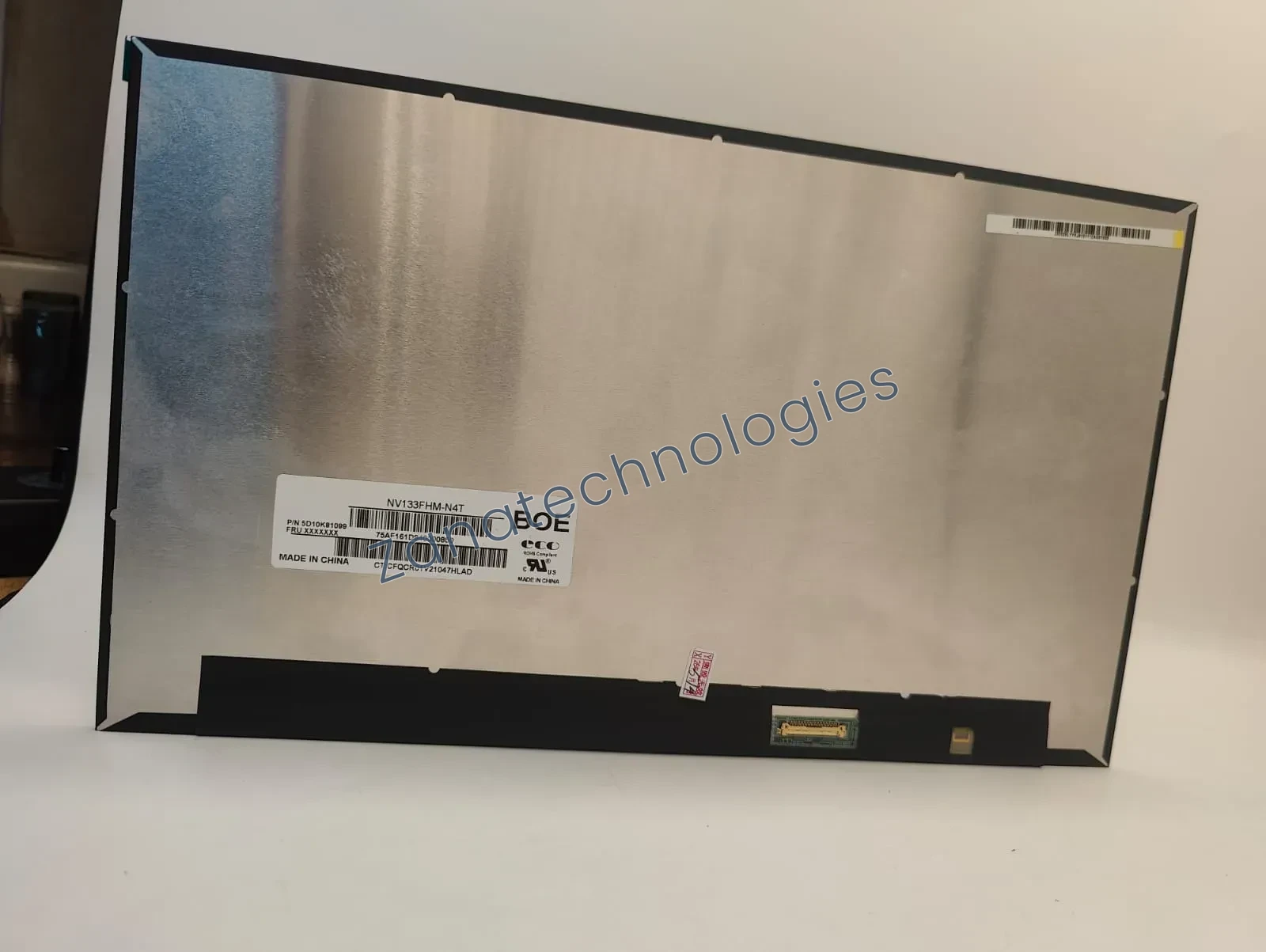 Angled view of the 15.6 inch slim HD non-touch laptop screen