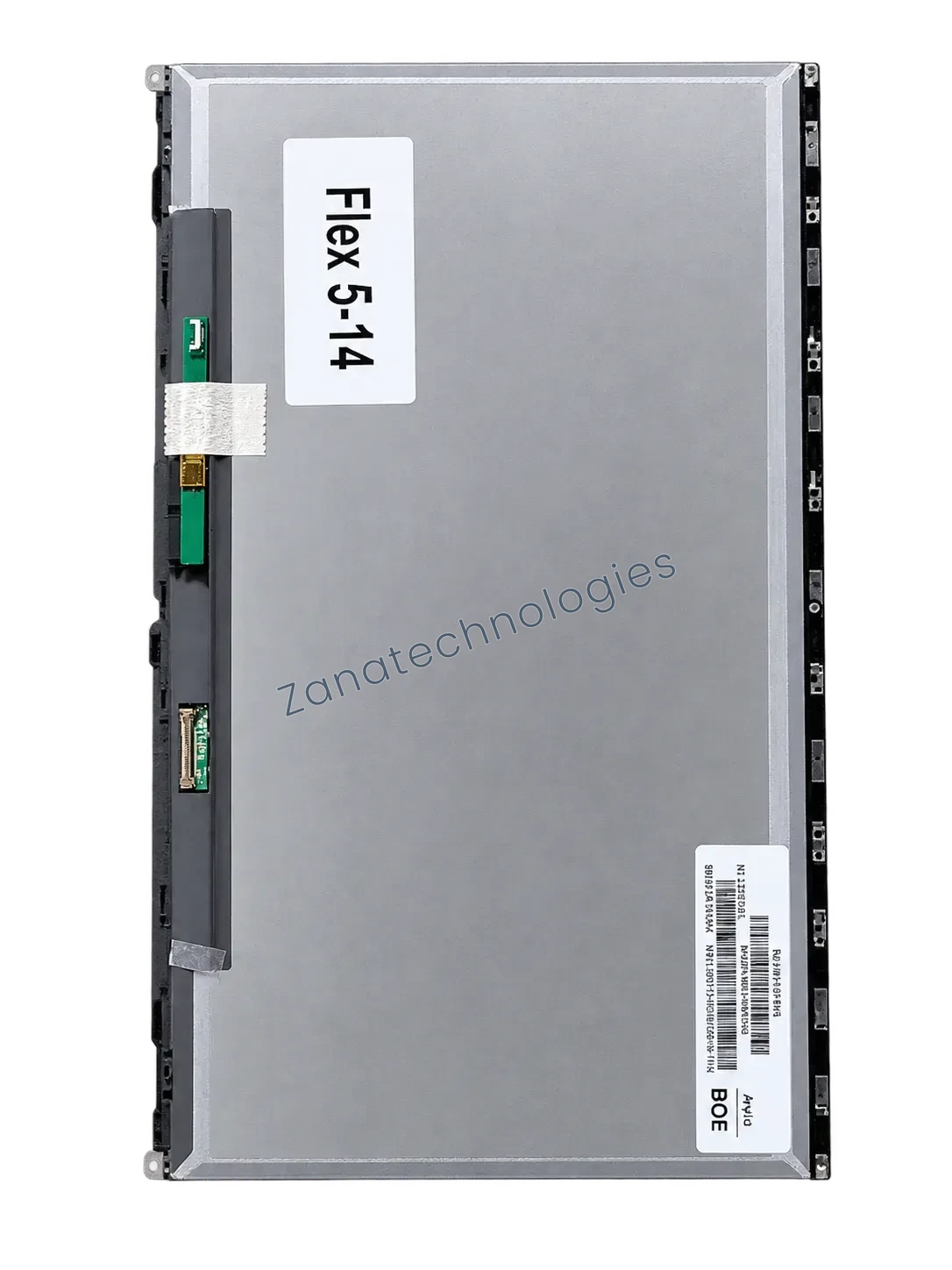 Angled view of the Lenovo Flex 5-14 touch screen