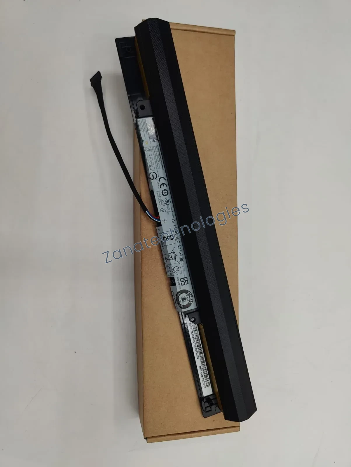 Angled view of the Lenovo L15L4A01 Battery