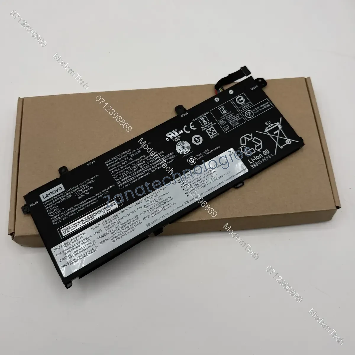 Lenovo L18C4P71 / L18M4P72 Battery — side view