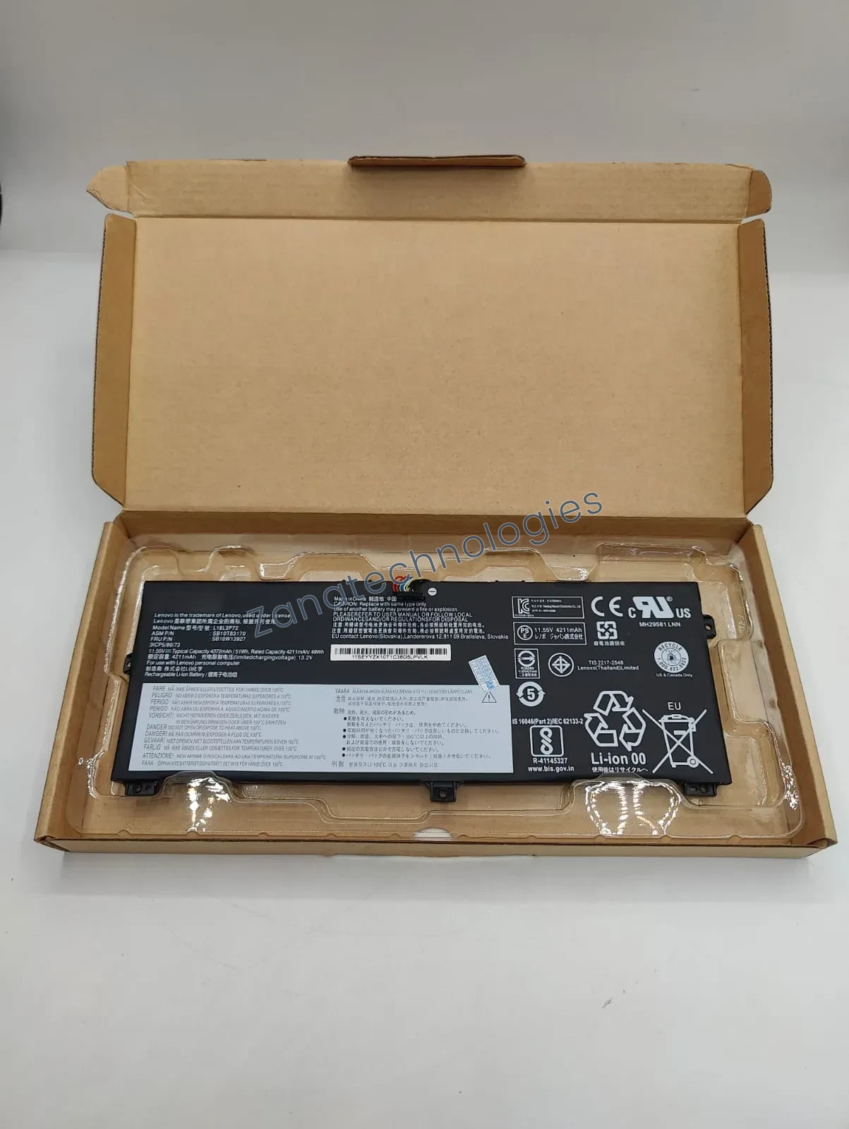 Replacement battery — Lenovo L18L3P72 Battery