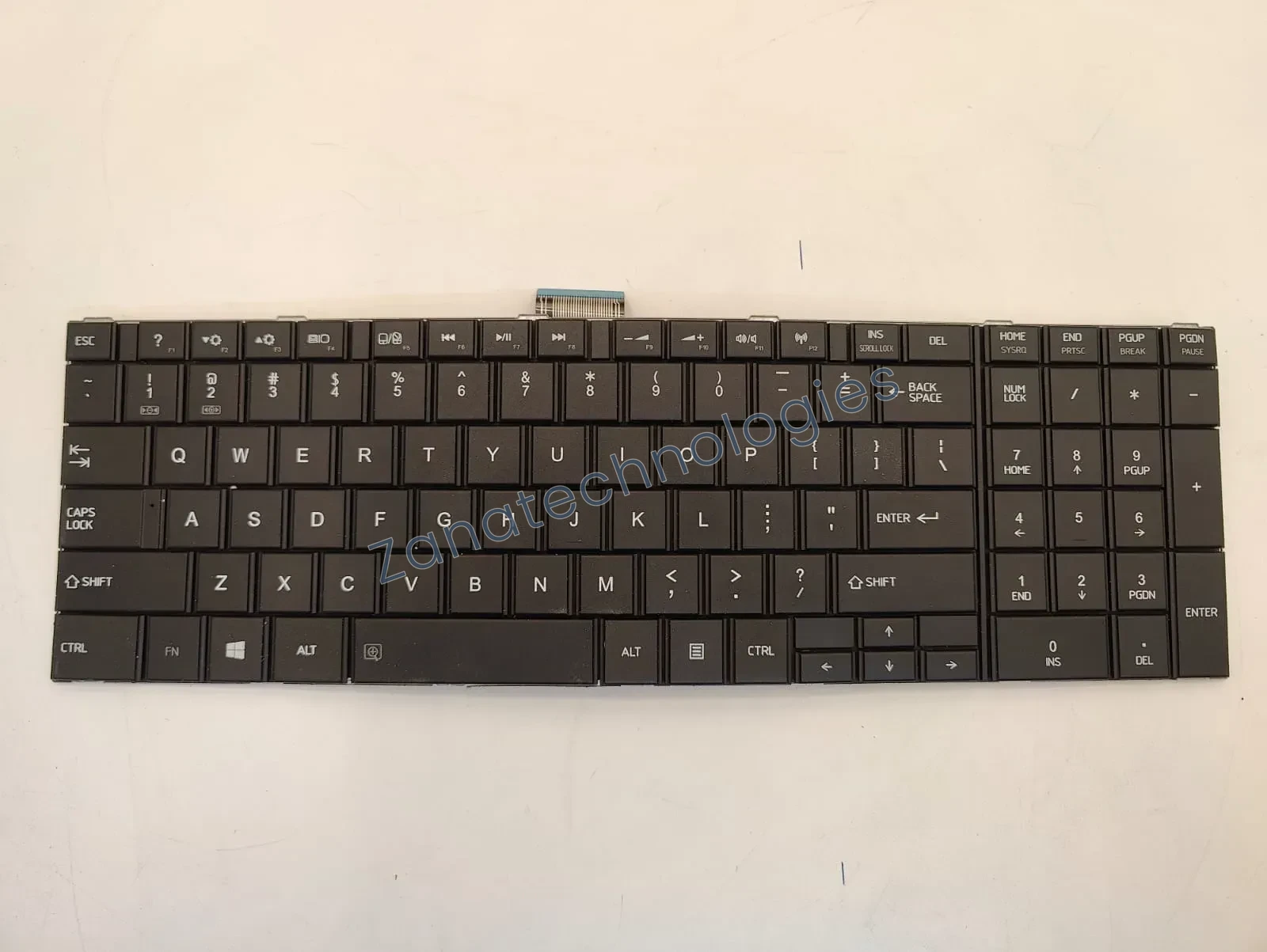 Replacement non-backlit keyboard for Toshiba Satellite C850/L850/S850/P875 series
