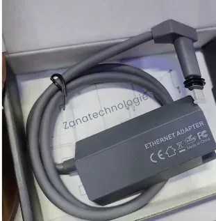 USB Ethernet adapter — gray, RJ45 port
